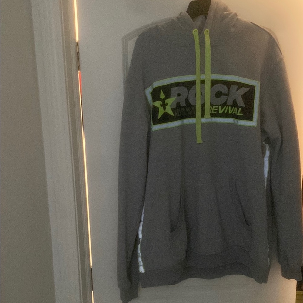 Rock Revival Men's Gray Hoodie